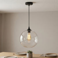 Clear Glass 1 Light 10 Inch Mini Pendant