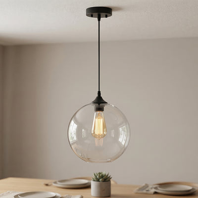 Clear Glass 1 Light 10 Inch Mini Pendant