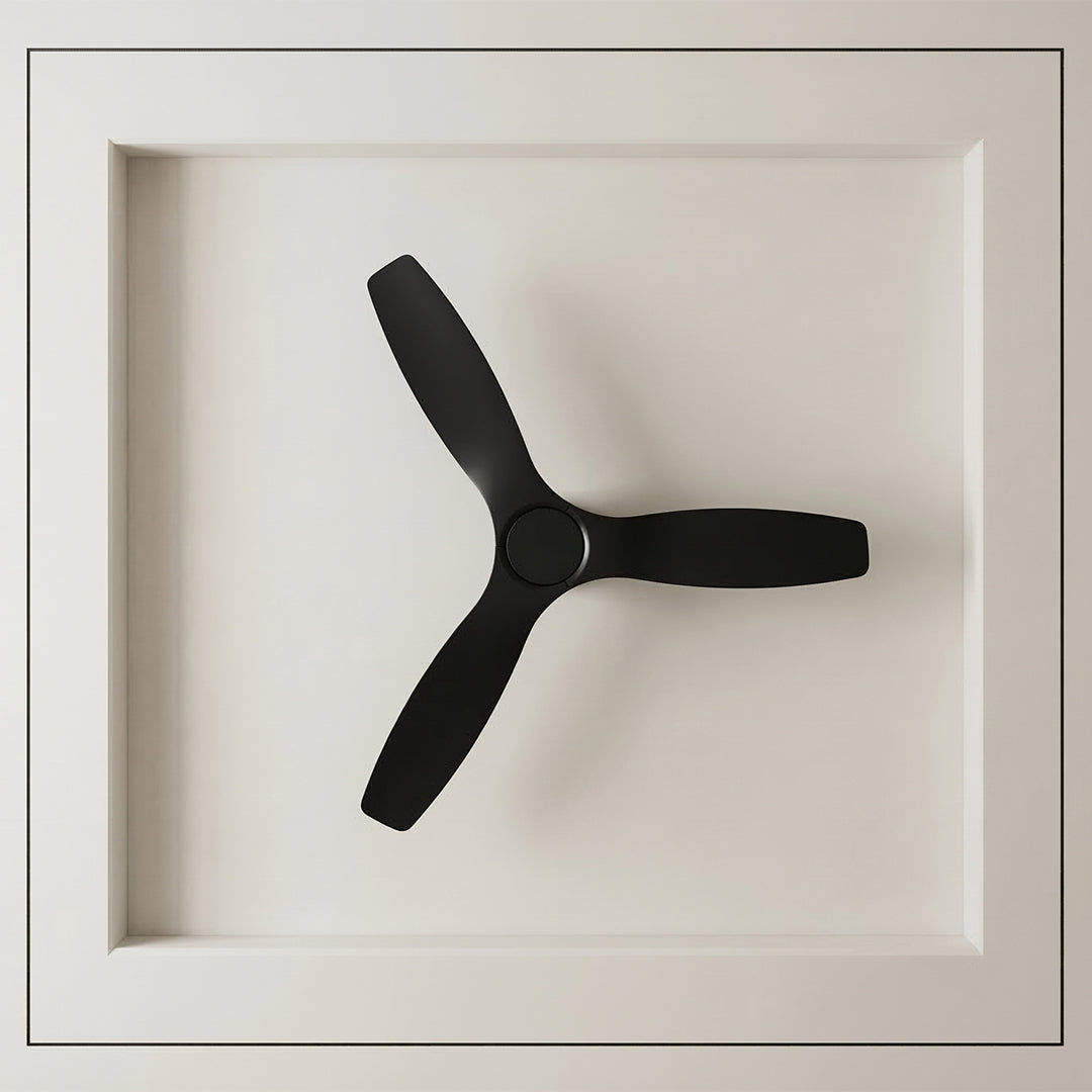 52 Inch Indoor Outdoor DC Black Fan with Remote