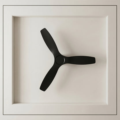 52 Inch Indoor Outdoor DC Black Fan with Remote