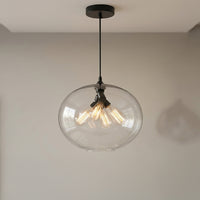 Glass 4 Light 16in Glass Pendant Light