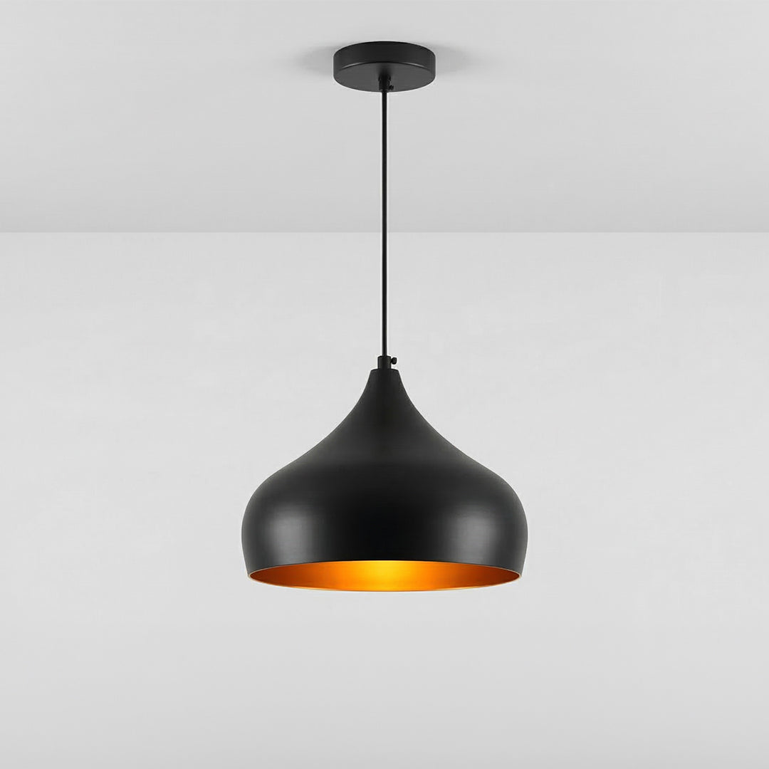 Dynamic 1 Light 13in Black Pendant Light