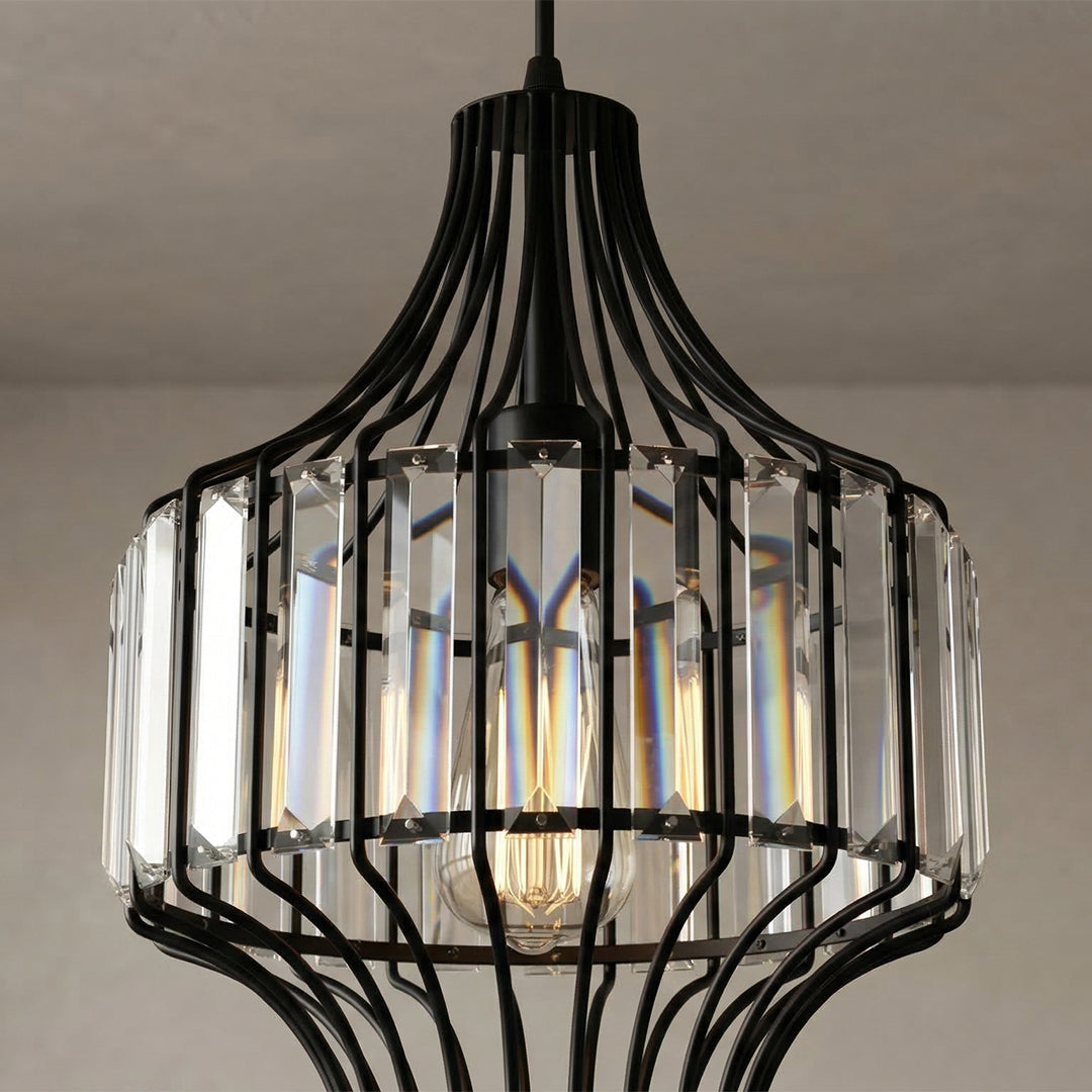 Alethia 1 Light Black Pendant