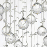 Rain Drop 4 Light Chrome Chandelier