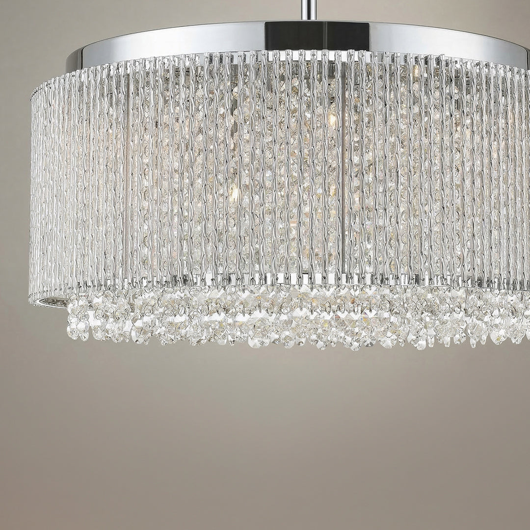 Claire 12 Light Chrome Chandelier