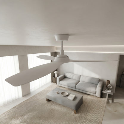 52 Inch Indoor Outdoor DC White Fan with Remote