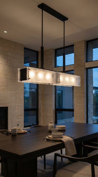 Assunta 6 Light Black Chandelier