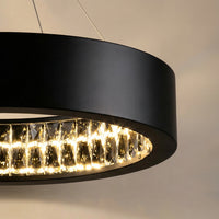 Rosalina Integrated LED Black Chandelier