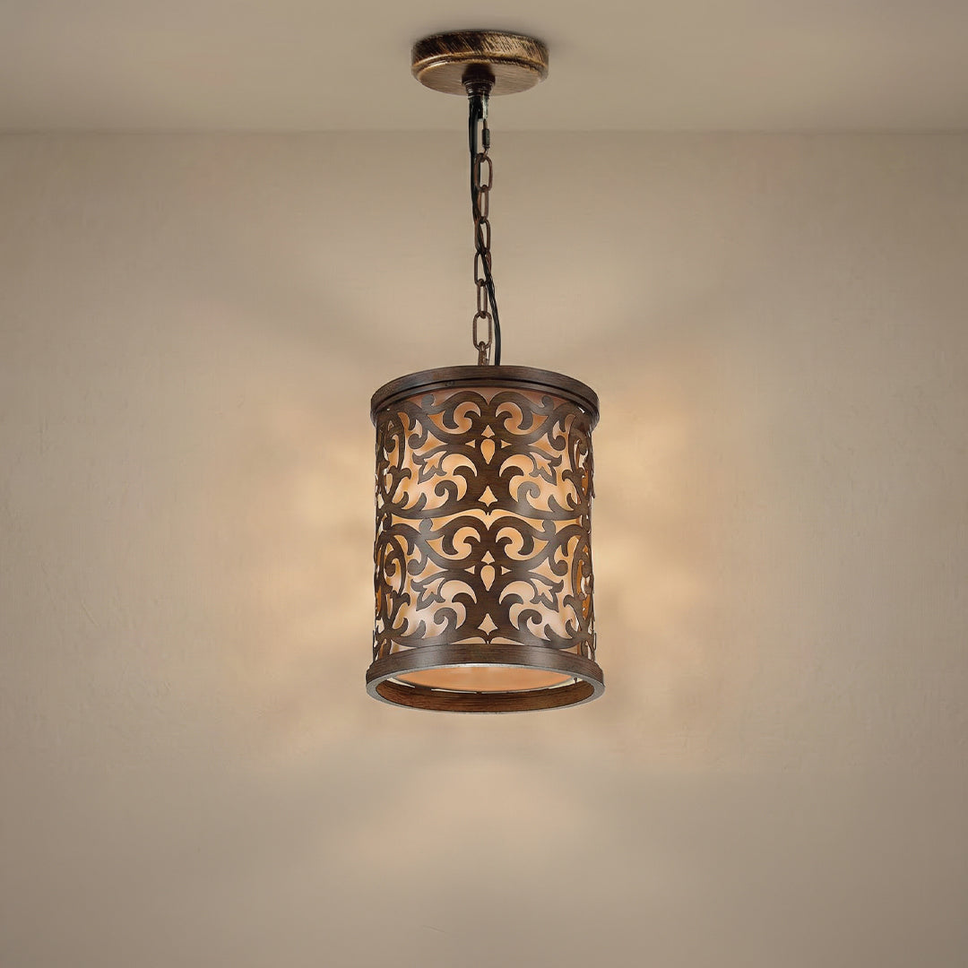Nicole Brushed Mini Pendant Drum Light