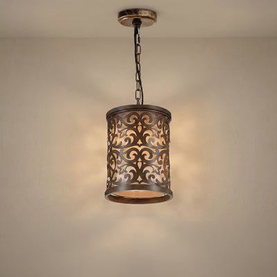 Nicole Brushed Mini Pendant Drum Light