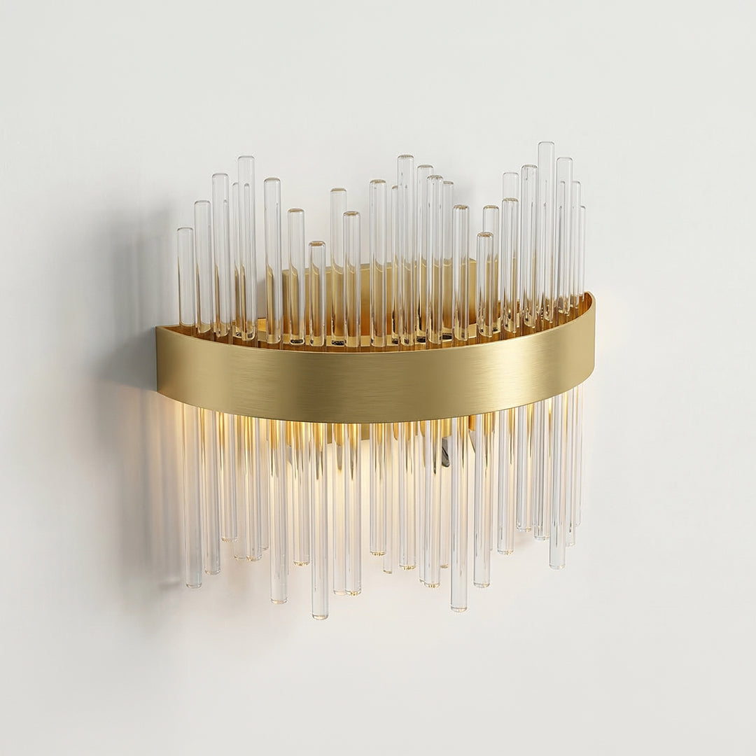 Genevieve 12 Inch Gold Wall Sconce