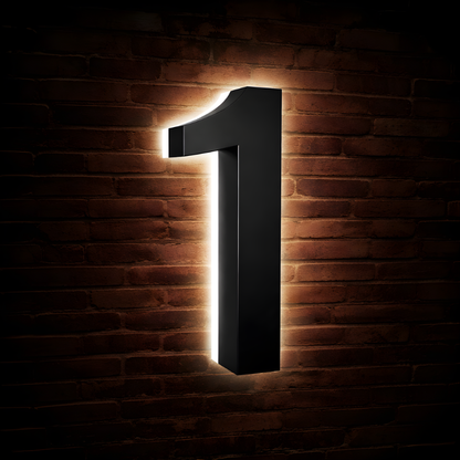 Illuminated Address Numbers - Stainless Steel - 6000K