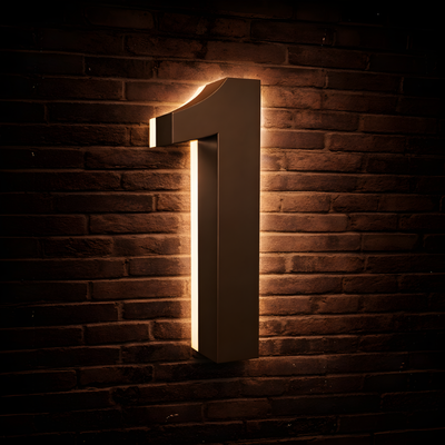 Illuminated Backlit House Numbers – Weather-Resistant LED Address Signs