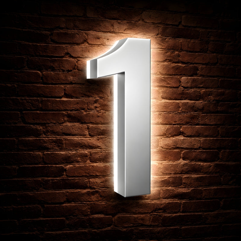 Illuminated Backlit House Numbers – Weather-Resistant LED Address Signs