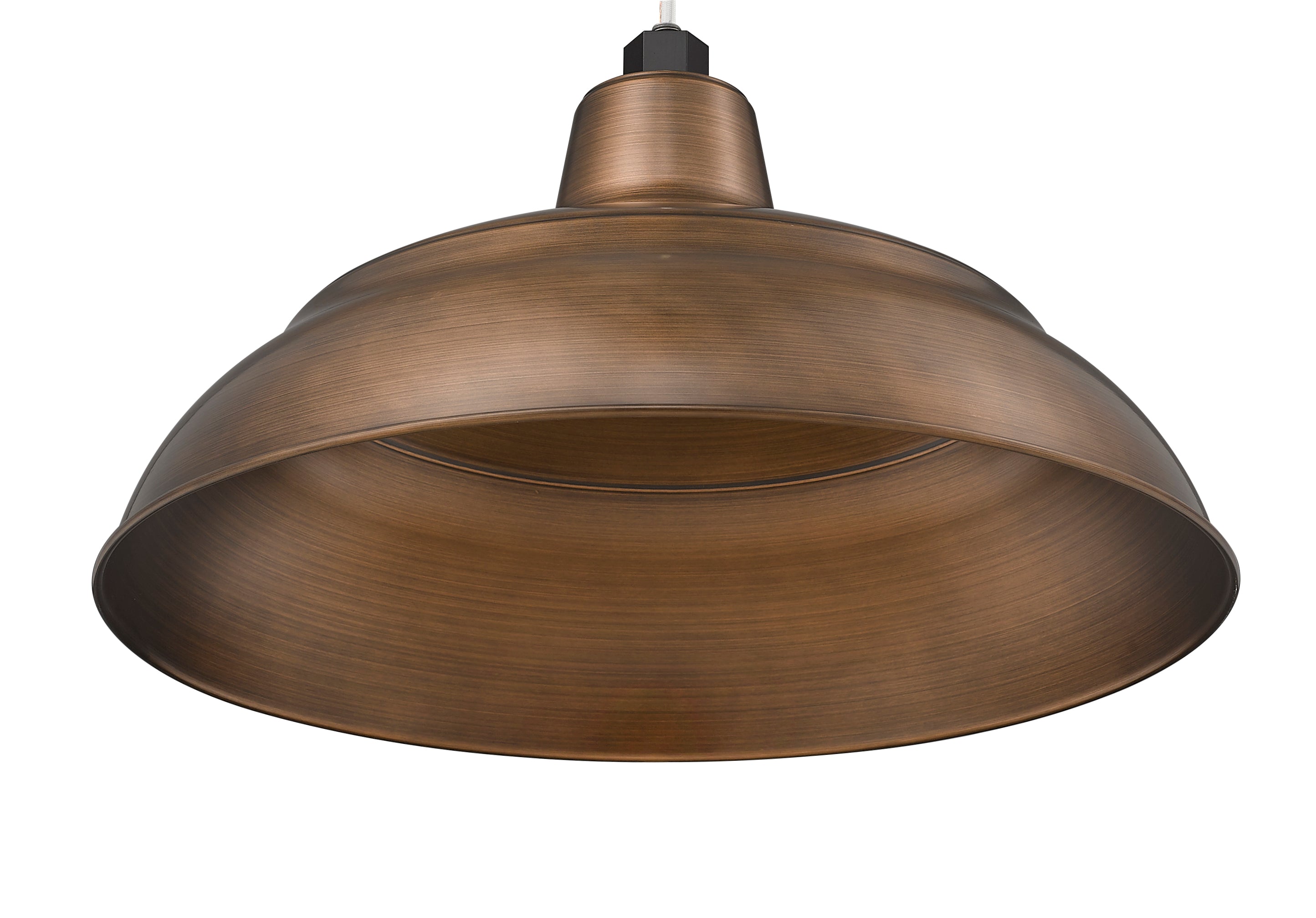 17'' Natural Copper Metal R Series Warehouse Shade