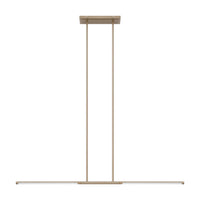 Overture 48-inch 2-light Champagne Gold 5CCT LED Linear Chandelier