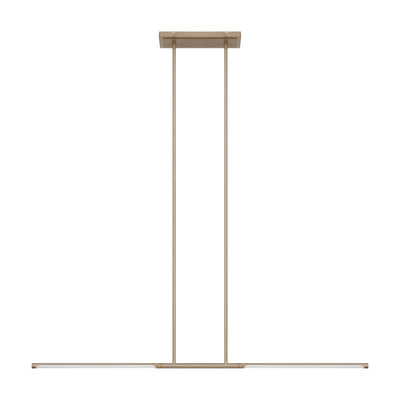 Overture 48-inch 2-light Champagne Gold 5CCT LED Linear Chandelier