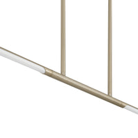 Overture 48-inch 2-light Champagne Gold 5CCT LED Linear Chandelier