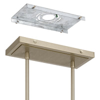 Overture 48-inch 2-light Champagne Gold 5CCT LED Linear Chandelier