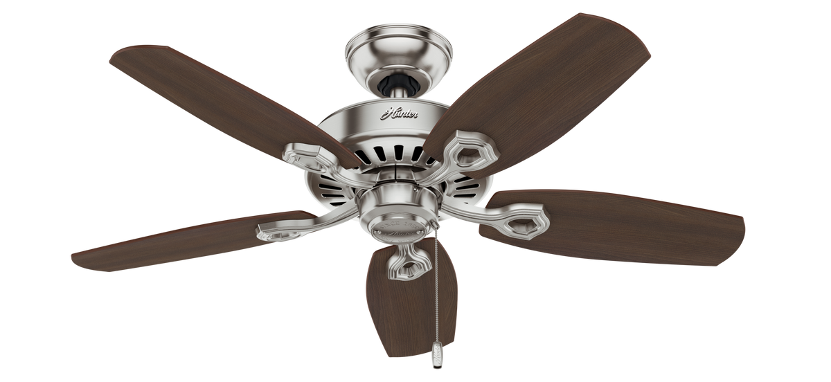 42 inch Builder Brushed Nickel Ceiling Fan with LED Light Kit