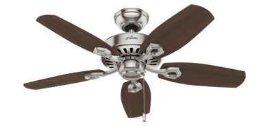 42 inch Builder Brushed Nickel Ceiling Fan with LED Light Kit