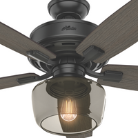 52 inch Bennett Matte Black Ceiling Fan with LED Light Kit