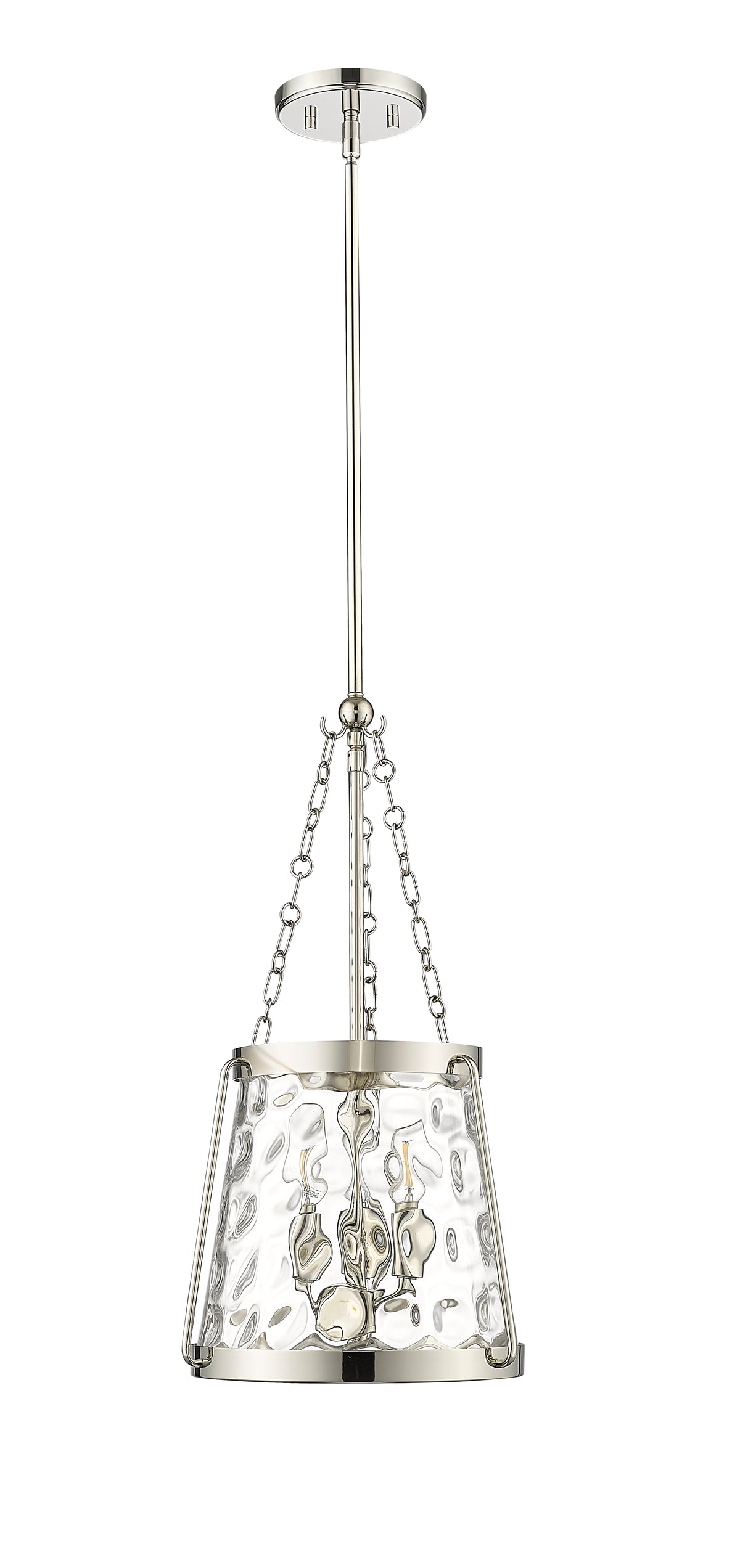 21.63'' Adabella Polished Nickel 3 Light Pendant