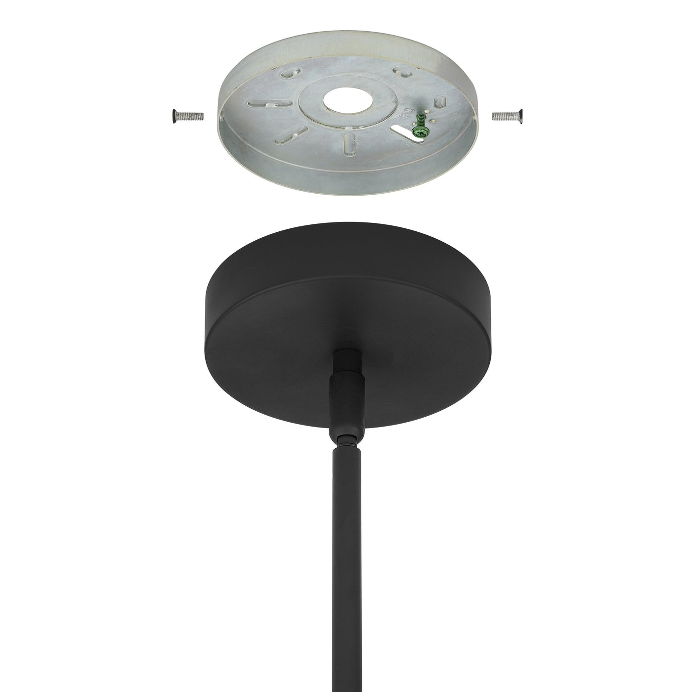 Manhattan 1-inch 1-light Matte Black LED Pendant Light