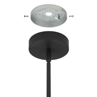 Manhattan 1-inch 1-light Matte Black LED Pendant Light