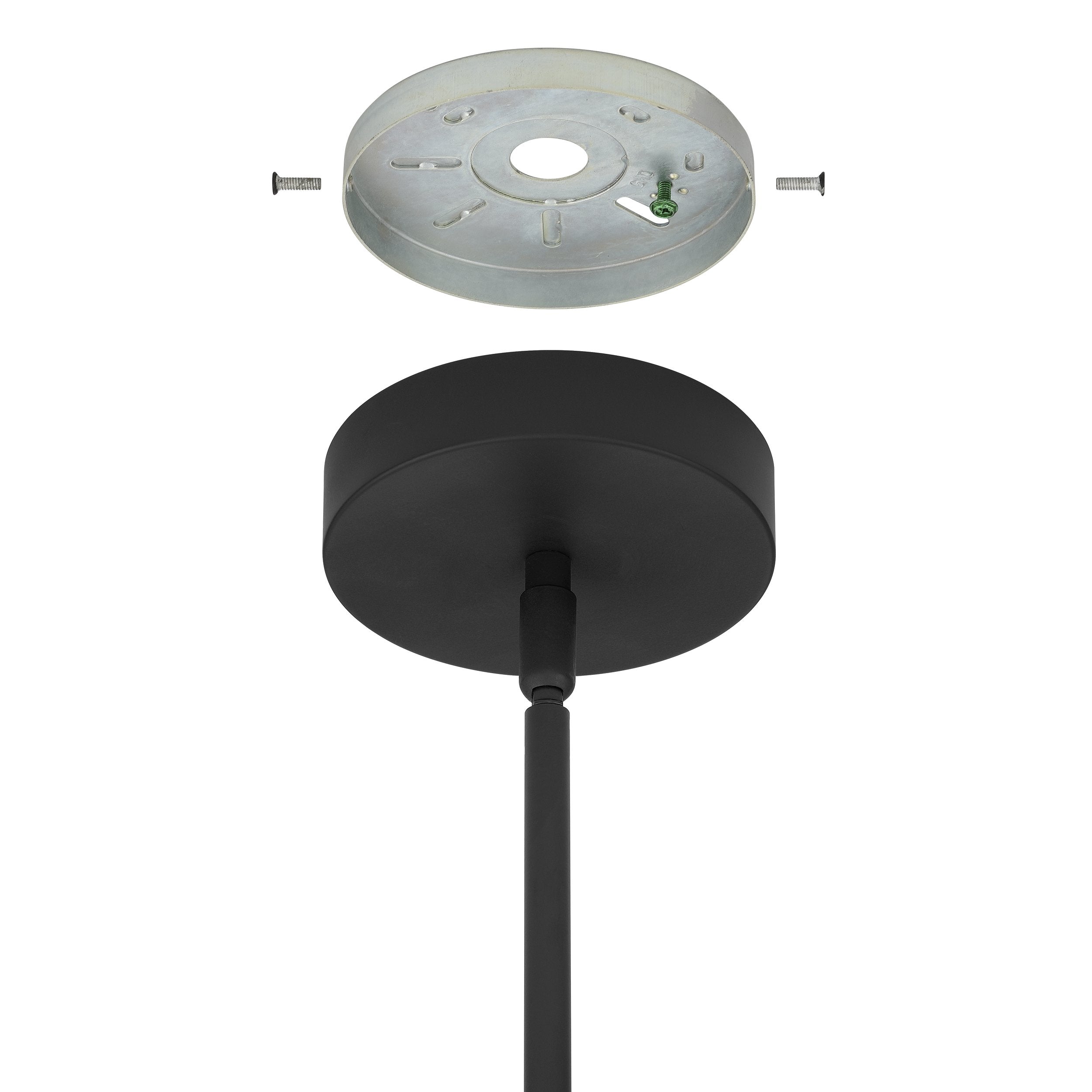 Manhattan 1-inch 1-light Matte Black LED Pendant Light
