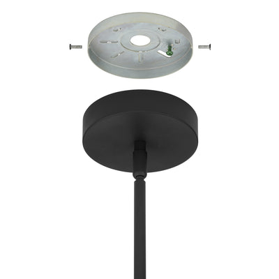 Manhattan 1-inch 1-light Matte Black LED Pendant Light