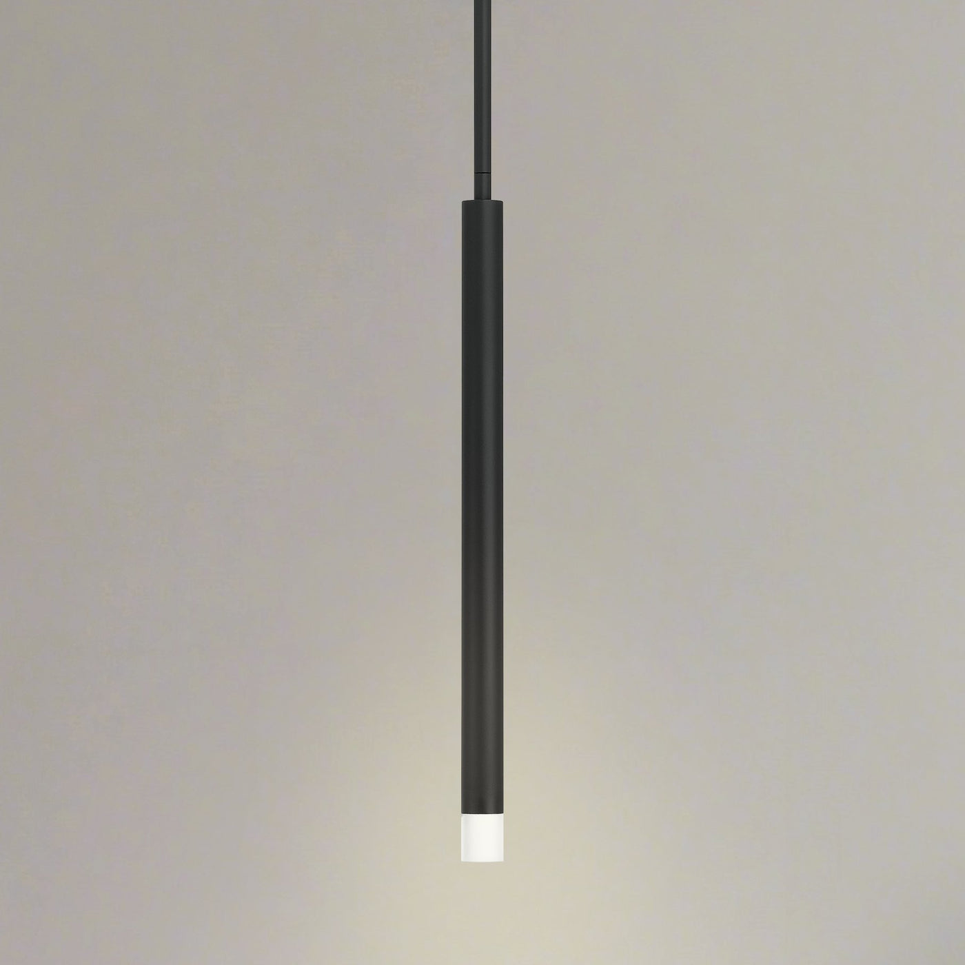 Manhattan 1-inch 1-light Matte Black LED Pendant Light