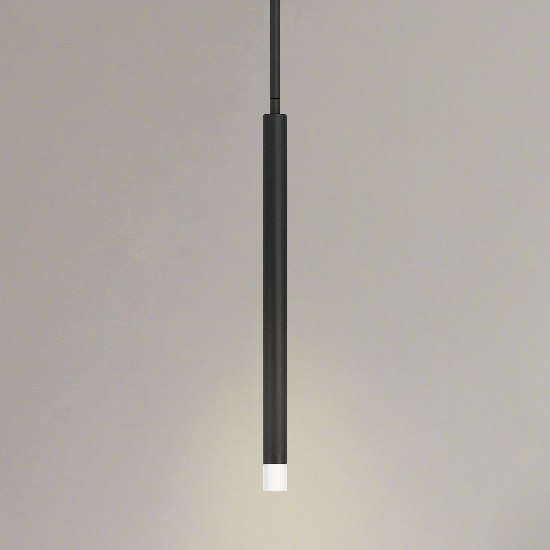 Manhattan 1-inch 1-light Matte Black LED Pendant Light