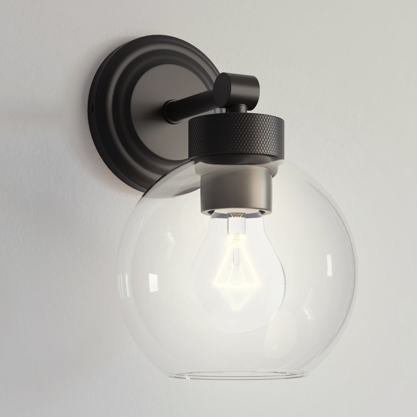 6'' Jonatan Matte Black 1 Light Wall Sconce