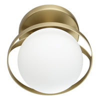 Parker 6-inch 1-light Champagne Gold Vanity Light with Etched Opal Glass Shade
