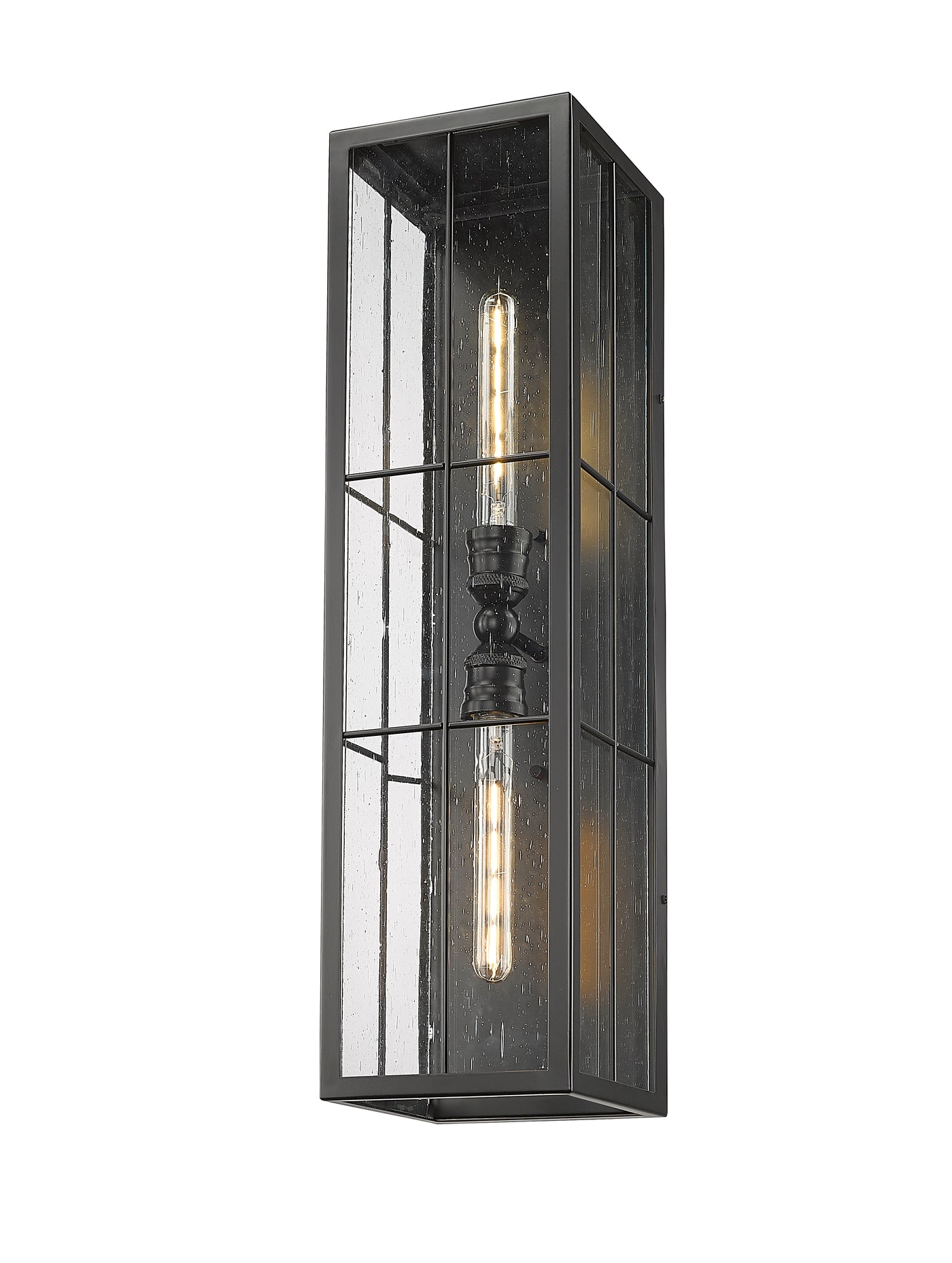 7.5'' Jaxson Powder Coated Black 2 Light Wall Sconce