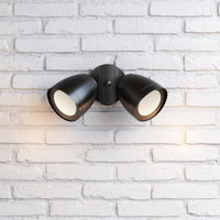 4.3''  Powder Coated Black 2 Light Flood Light