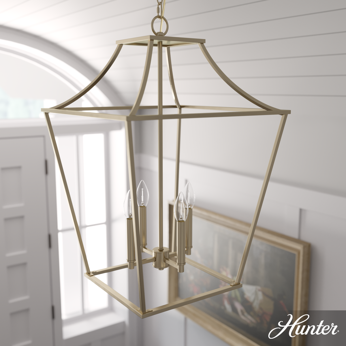 Station 5-inch 1-light Brushed Nickel Pendant with Frosted Cased White Glass