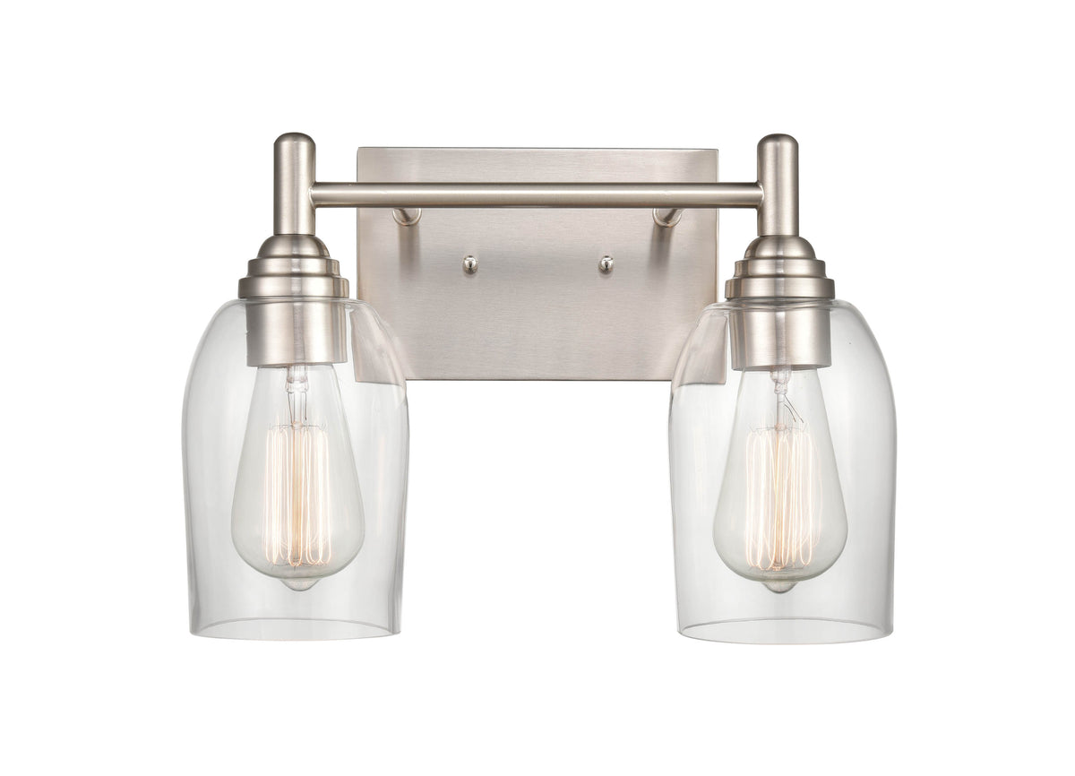 13.25'' Arlett Brushed Nickel 2 Light Bath Vanity