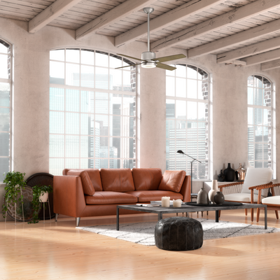 Casablanca 52 inch Axial Painted Pewter Ceiling Fan with LED Light Kit and Wall Control