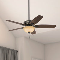 52 inch Builder New Bronze Ceiling Fan with LED Light Kit