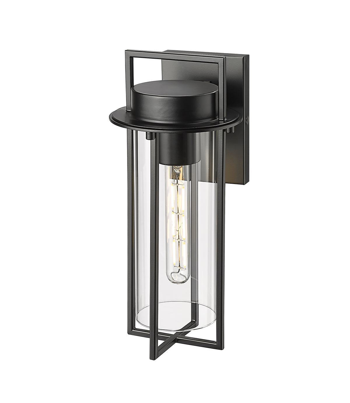 6'' Russell Powder Coated Black 1 Light Wall Sconce