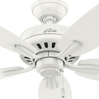 52 inch Newsome Fresh White Ceiling Fan and Pull Chain