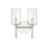 10.5'' Chastine Polished Nickel 2 Light Bath Vanity