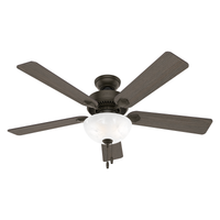 52 inch Swanson New Bronze Ceiling Fan with LED Light Kit and Pull Chain