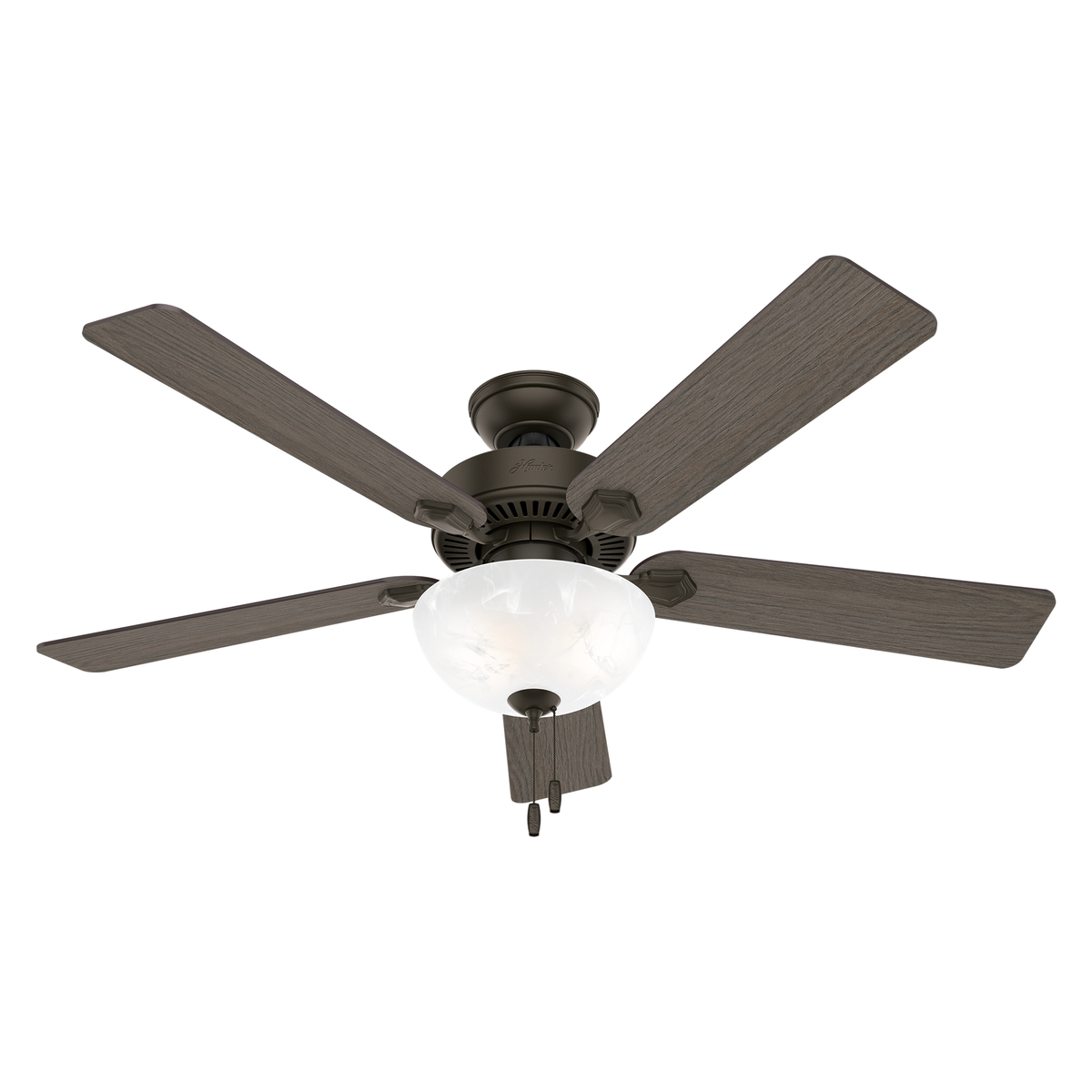 52 inch Swanson New Bronze Ceiling Fan with LED Light Kit and Pull Chain