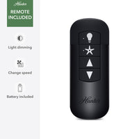 52 inch Bolsa Matte Black Ceiling Fan with LED Light Kit and Handheld Remote