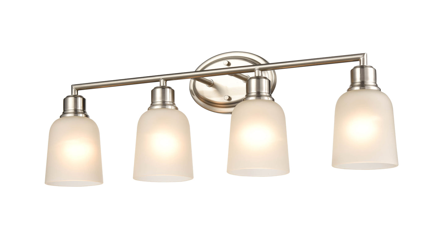 28'' Amberle Brushed Nickel 4 Light Bath Vanity