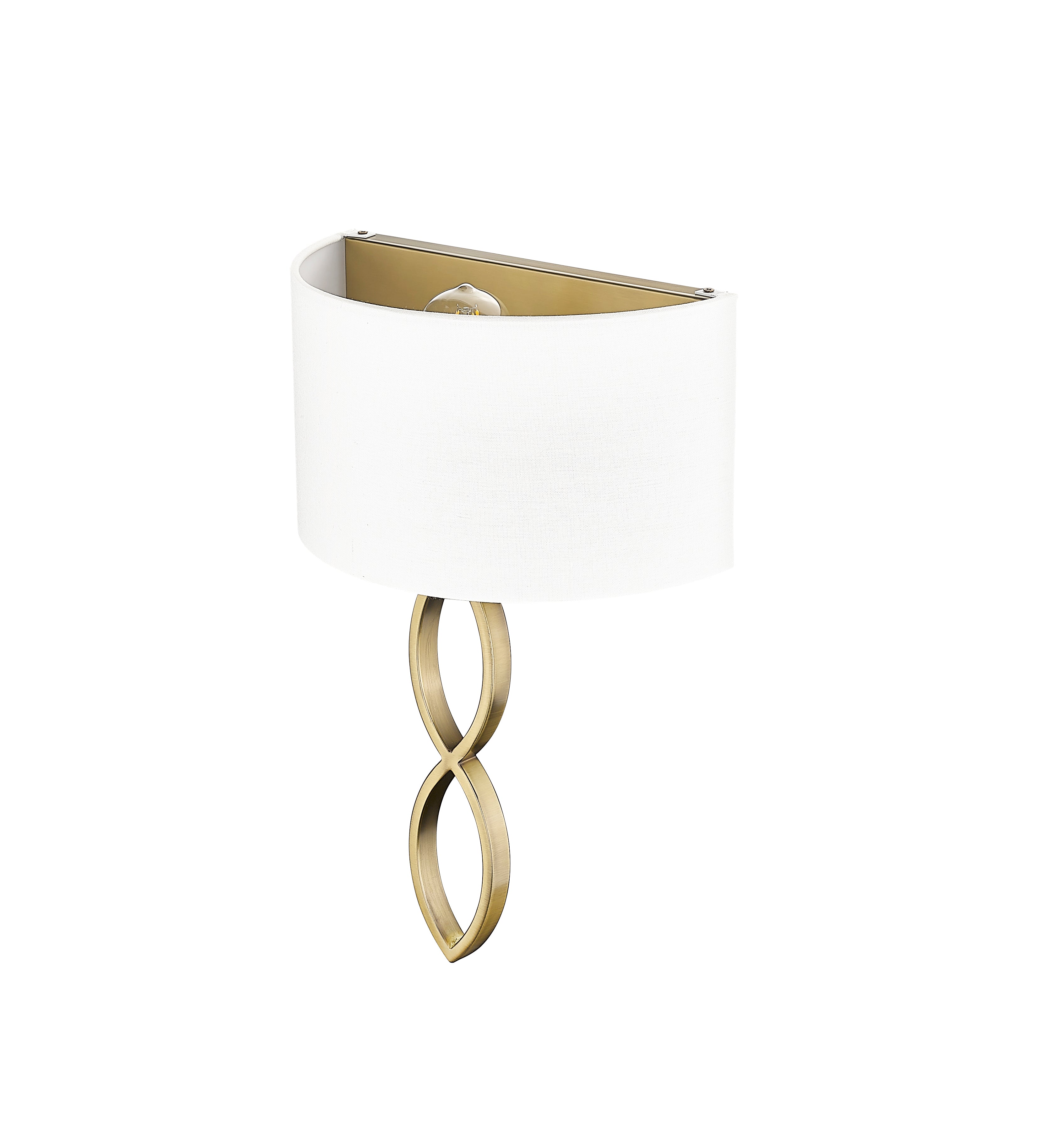 12.8'' Rylee Vintage Brass 1 Light Wall Sconce