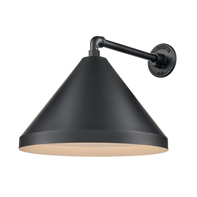 17'' Satin Black Aluminum R Series Wide Cone Shade